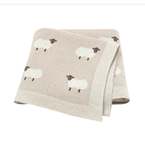 Sheep Knitted Blanket