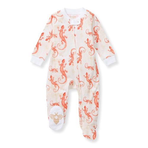 Burt's Bees Baby Boys' Organic Cotton Loose Fit Sleep and Play One-Piece Zip Front Footed Pajamas