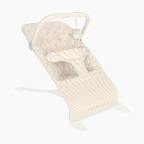 Baby Delight Alpine Deluxe Portable Bouncer - Tan Linen Stripe