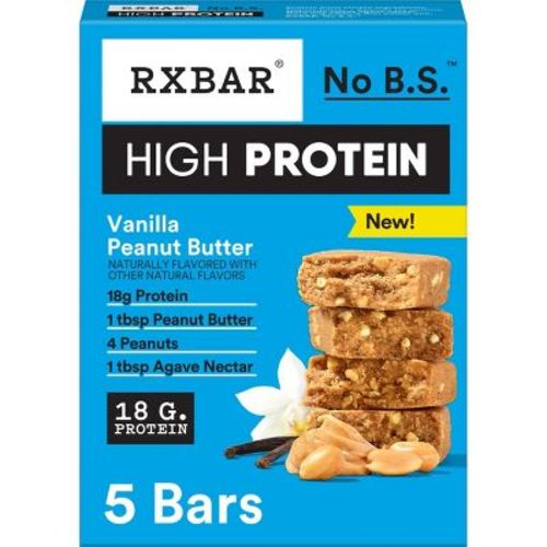 RXBAR High Protein Bars Vanilla Peanut Butter - 10.5oz/5ct