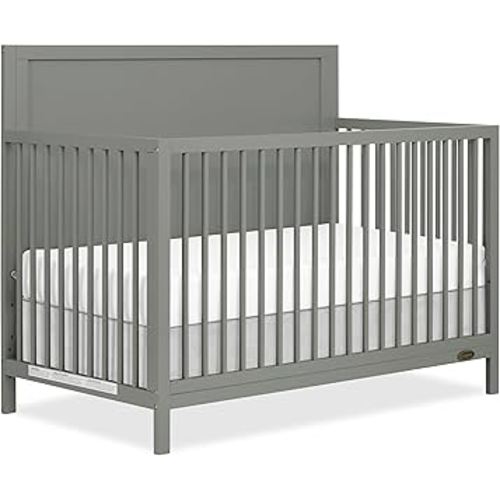 Dream On Me Dillian 5-in-1 Convertible Crib, Seagrass, JPMA & Greenguard Gold Certified, Converts from Baby Crib to A Toddler Bed & Full-Size Bed