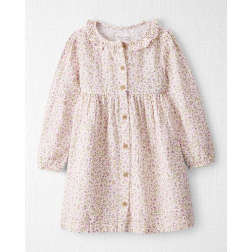 Toddler Girl Organic Cotton Dress in Botanic Muse Print - Little Planet | Carter's
