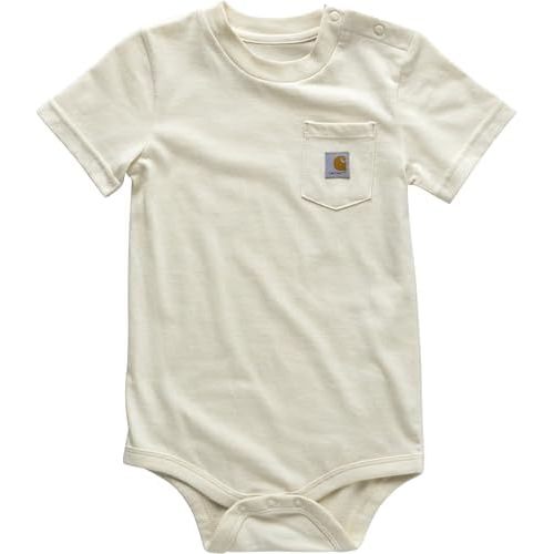 Carhartt Unisex Baby Short-Sleeve Bodysuit Pocket T-Shirt Onesie