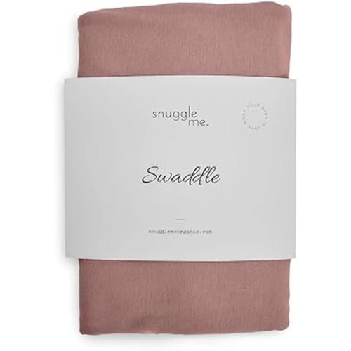 snuggle me Swaddle | organic cotton swaddle blanket, soft stretch, 47 x 47 inches (Gumdrop)