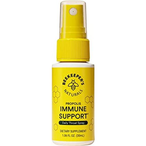 Propolis Throat Spray by Beekeeper's Naturals - 95% Bee Propolis Extract, Natural Immune Support & Sore Throat Relief - Antioxidants, Keto, Paleo, Gluten-Free (1.06 oz)(Pack of 1)