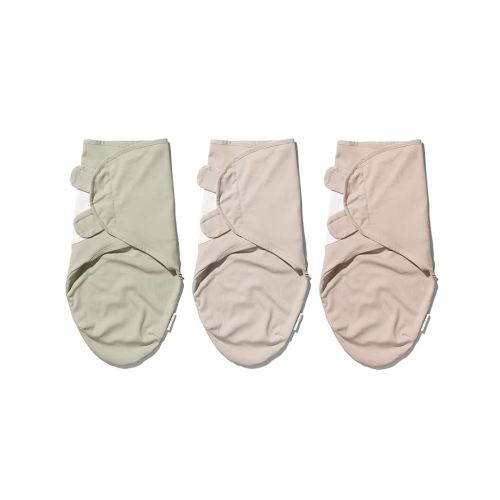 Organic Cotton Swaddle Wrap, Improves Sleep & Calms Startle Response, Easy Adjustable Velcro Swaddle For Newborn Boys & Girls, 100% Knitted Cotton, 0-3 Months, Pack Of 3 (Nordic Edition 1)