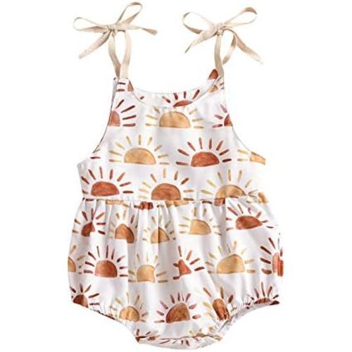 Infant Newborn Baby Girl Floral Romper Kids Spaghetti Strap One Piece Jumpsuit Shorts Toddler Summer Overall Clothes