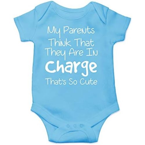 CBTwear My Parents Think That They Are in Charge Baby Bodysuit Funny Infant Outfit Unisex Humor Romper