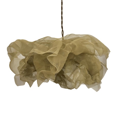Sandy aluminum pendant light | Messy aluminum wire mesh lampshade | Hanging lamp | Metal ceiling lamp | Modern wire mesh lighting |