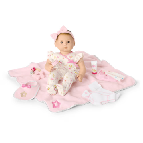 Bitty Baby® Doll #2 with brown hair Care & Play Set
