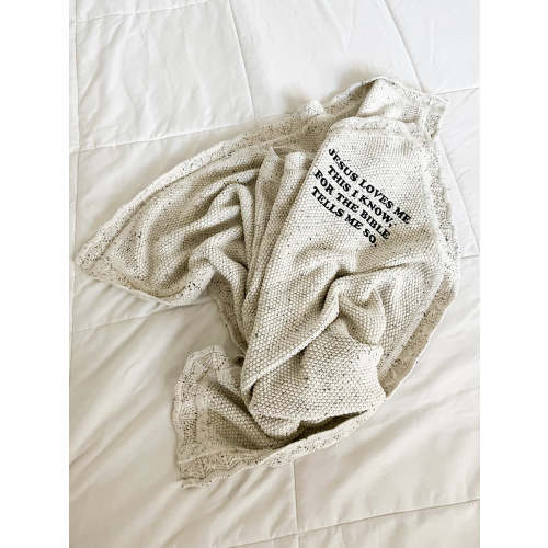 Jesus Loves Me This I Know Knit Blanket – OUR HOUSE ABOVE