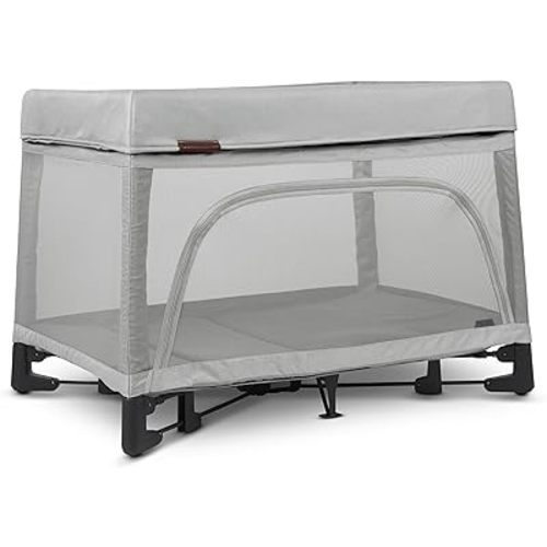 UPPAbaby Remi Playard | Deluxe 3-in-1 Portable Playard, Bedside Bassinet + Travel Crib| Mesh Bassinet, Mattress, Organic Cotton Mattress Cover + Storage Bag Included | Stella (Grey Brushed Mélange)
