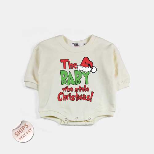 The Baby Who Stole Christmas Baby Bodysuit, Toddler Christmas Holiday Tees, Kids Christmas Shirt, Baby Shower Gift, Christmas Gift, 2000586