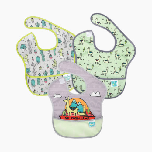 Bumkins SuperBib (3-Pack) - No Prob Llama, Llamas, Cacti