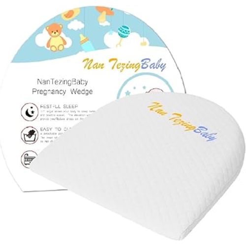 Pregnancy Wedge Pillow,13.3 x 12.5 x 2.7 inches with Removeable Cover