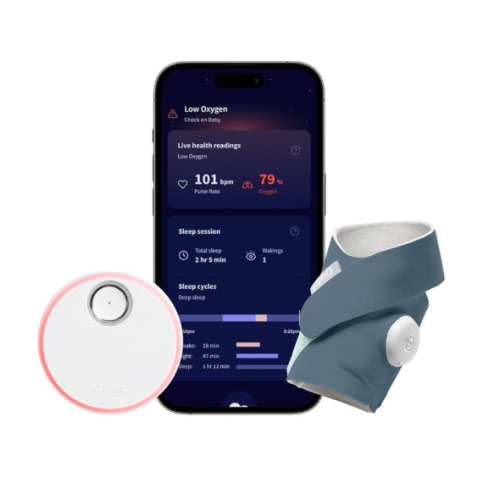 Owlet Dream Sock® - FDA-Cleared Smart Baby Monitor - Track Live Pulse (Heart) Rate, Oxygen in Infants - Receive Notifications