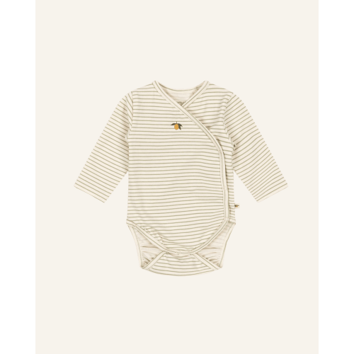 NEWBORN ONESIE - 0-1m / tea stripe
