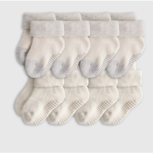 Organic Fold Over Socks 8-Pack - Baby Boy