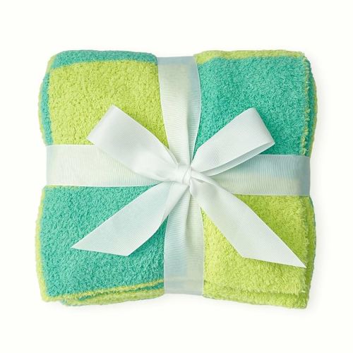 Stroller Tie-On Blanket 40x30 - Cozy & Soft Baby Essential with Modern Aesthetic, Ensures Blanket Won’t Drag On Floor or Fall Off - Ideal Newborn Essential, Fuzzy Checkered Design