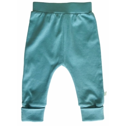 Baby Cuffed Pants - Vintage Aqua | 100% Organic - – Finn + Emma (6-9mo)