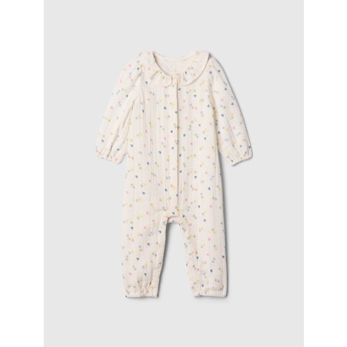 Baby Gauze Heart One-Piece | Gap
