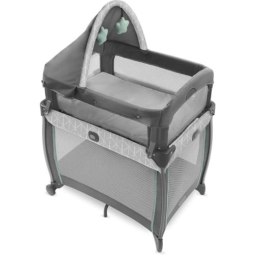 Graco My View 4 in 1 Bassinet | Infant to Toddler Bassinet with 4 Stages, Derby , 23.19x33.5x32.25 Inch (Pack of 1)