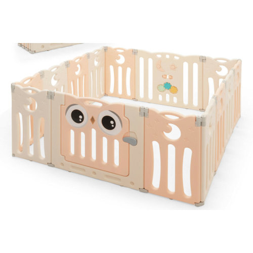 Gymax 14-panel Baby Playpen Kids Activity Center Foldable Play Yard Safety Gate & Reviews | Wayfair