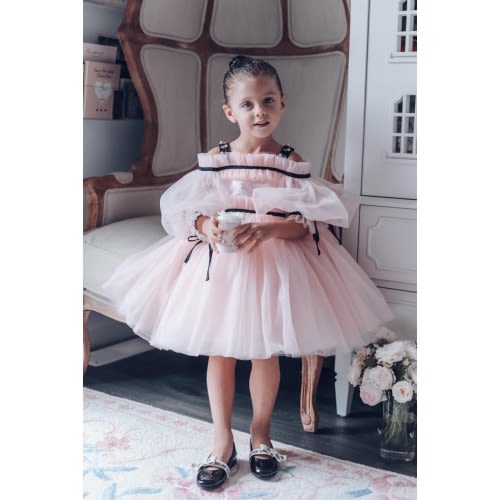 Coco-Pink Tulle Dress