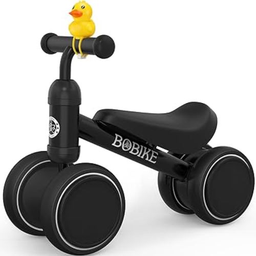 Baby Balance Bike Toys for 10-24 Months Kids Toy Boy and Girls Gifts Toddler Best First Birthday Gift Children Walker No Pedal Infant 4 Wheels Bicycle … (Black)