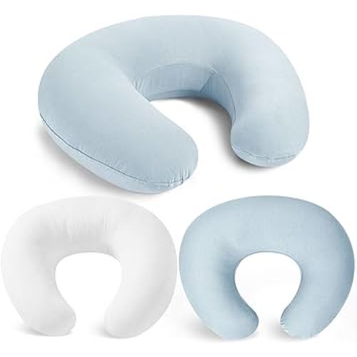Nursing Pillow with 2 Covers, Feeding Pillows for Breastfeeding, Baby Nursing Pillow, Machine Washable
