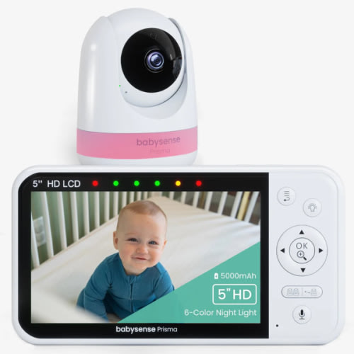 Babysense Prisma: Video Baby Monitor with 1 Camera, Non Wifi, Split Sc