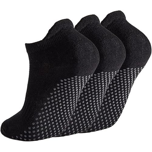 Breslatte Grip Socks Pilates Socks with Grips for Women Non Slip Grippers Womens