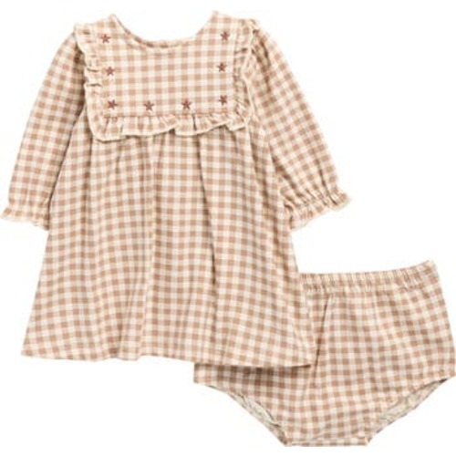 3 mo | Wild West Gingham Dress & Bloomers Set