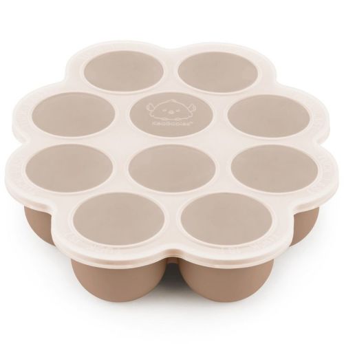 Prep Silicone Baby Food Freezer Tray With Clip-on Lid, 2oz X 10 Silicone Freezer Molds, Bpa-free Baby Food Storage (chai Latte)