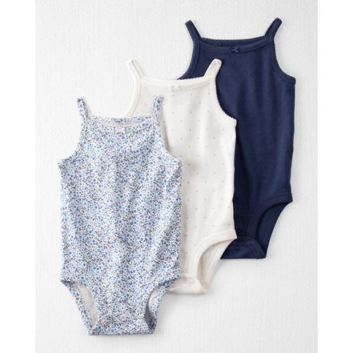 Baby 3-Pack Organic Cotton Rib Bodysuits - Little Planet | Carter's