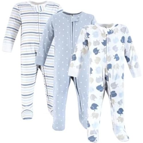 Hudson Baby Unisex Baby Cotton Sleep and Play