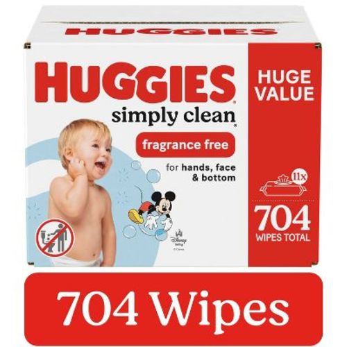Huggies Simply Clean Unscented Baby Wipes - 704ct - 11pk