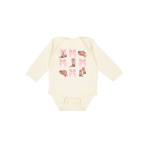 Cowgirl Long Sleeve Bodysuit, 3-6M