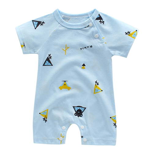 Stamzod Newborn Baby Clothes Girl Boy 100% Cotton Jumpsuit Summer Short Sleeve Romper 0-15 Month Infant Toddler Pajamas One Piece Outfit