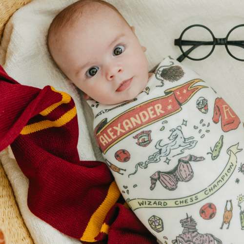 Harry Potter™ Personalized Swaddle Blanket - Ron