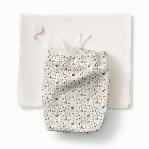 Esembly Reusable Cotton Paperless Towels with Storage Tube, Terrazzo