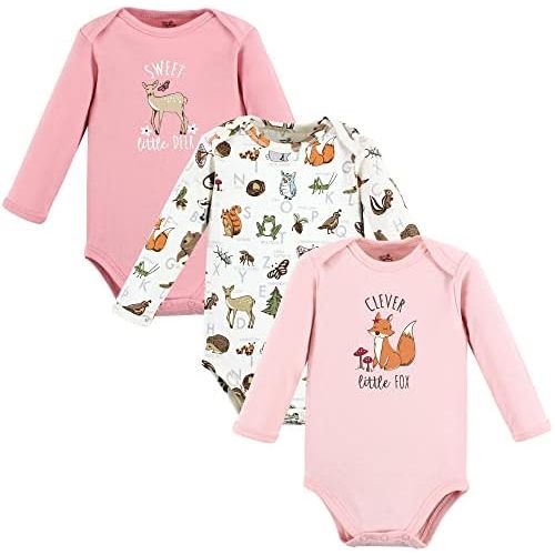 Touched by Nature Unisex Baby Organic Cotton Long-Sleeve Bodysuits