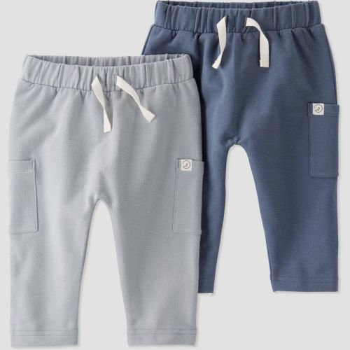 3M Little Planet By Carter's Organic Baby Boys' 2pk Pants - 3m