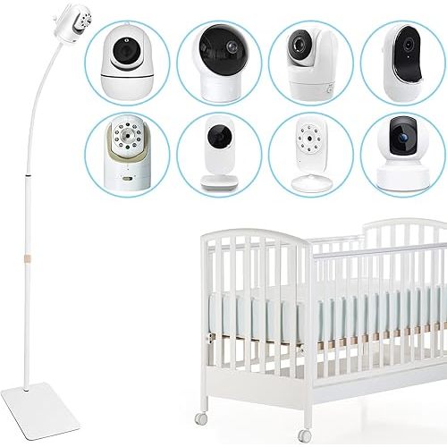 67 inch Adjustable Height Baby Monitor Floor Stand Holder for Infant Optics DXR-8 Pro,eufy HelloBaby HB65/HB66/HB248,ANMEATE SM935E or Any Cameras with 1/4 Screw Mount