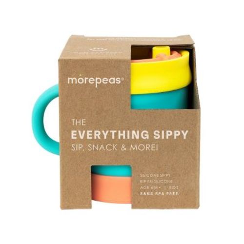 morepeas Everything Sippy Cup Sherbert - Teal Green