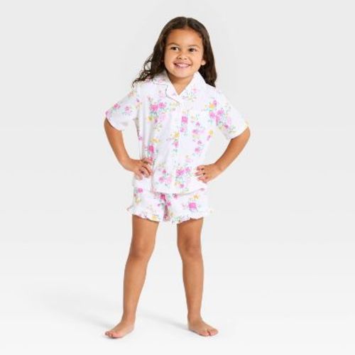 Toddler Girls' 2pc Mommy & Me Pajama Set - Cat & Jack™ White 12M