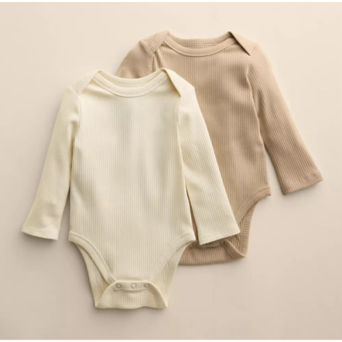 Baby Little Co. By Lauren Conrad 2-Pack Long Sleeve Bodysuits