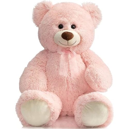HollyHOME Teddy Bear Plush Giant Teddy Bears Stuffed Animals Teddy Bear Love 36 inch Pink