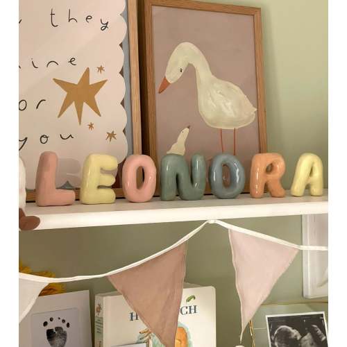 Alphabet Ceramic Letters – Hollie with an ie