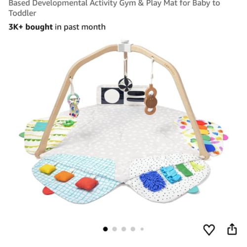 LOVEVERY | The Play Gym | Award Winning For Baby , Stage-Based Developmental Activity Gym & Play Mat for Baby to Toddler